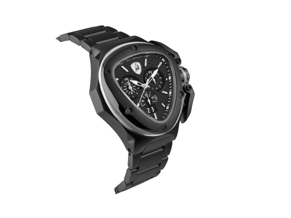Tonino Lamborghini Spyder X White Quartz Uhr, PVD, 53 mm, Chronograph,T9XD-B