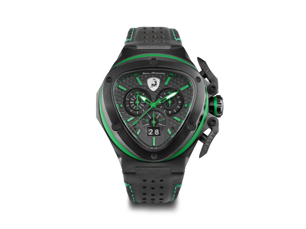 Tonino Lamborghini Spyder X Quartz Uhr Green 53 mm, Chronograph, T9XF