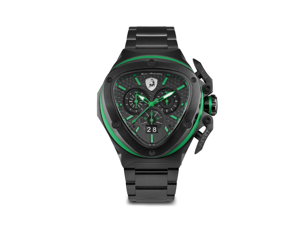 Tonino Lamborghini Spyder X Green Quartz Uhr, 53 mm, Chronograph, T9XF-B