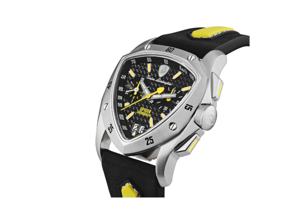 Tonino Lamborghini New Spyder Yellow Quartz Uhr, 43 mm, Chronograph, TLF-A13-2