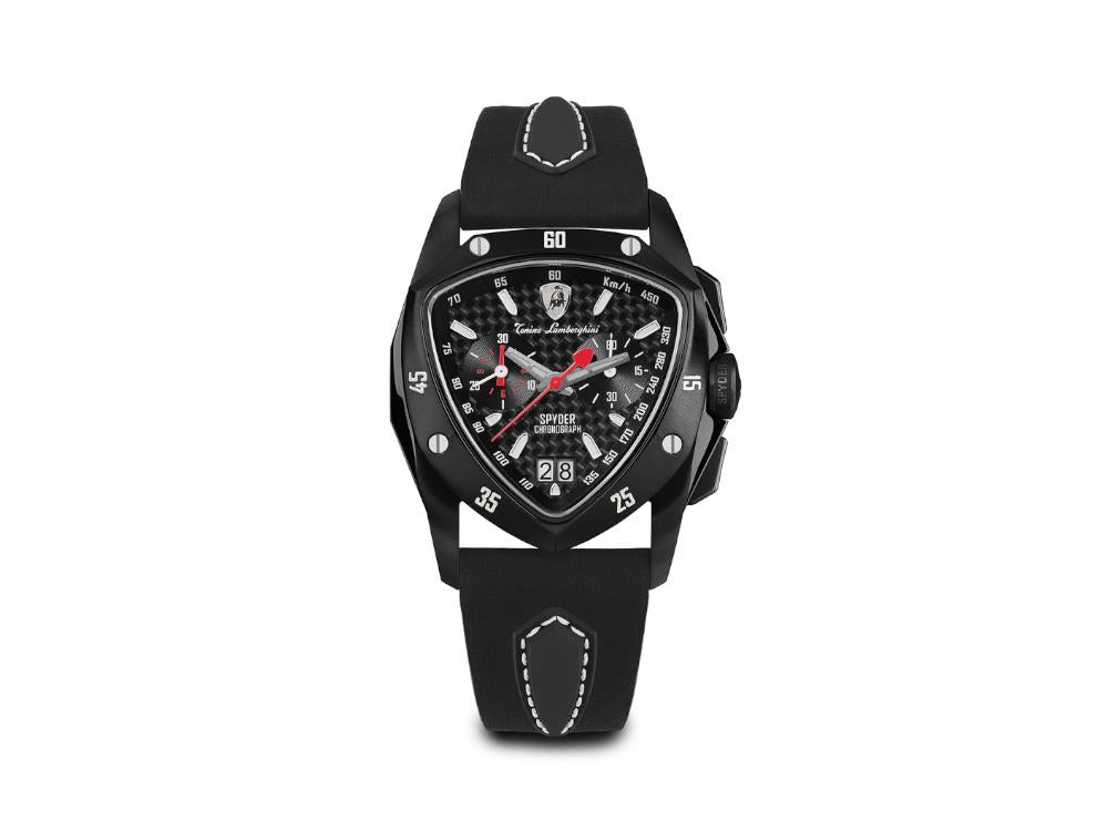 Tonino Lamborghini New Spyder Quartz Uhr Schwarz, 43 mm, Chronograph, TLF-A13-5