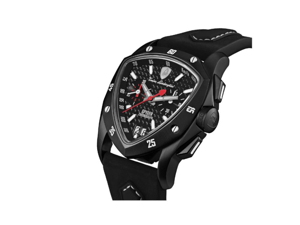 Tonino Lamborghini New Spyder Quartz Uhr Schwarz, 43 mm, Chronograph, TLF-A13-5