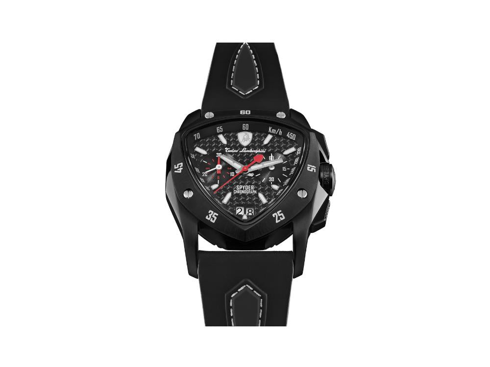 Tonino Lamborghini New Spyder Quartz Uhr Schwarz, 43 mm, Chronograph, TLF-A13-5