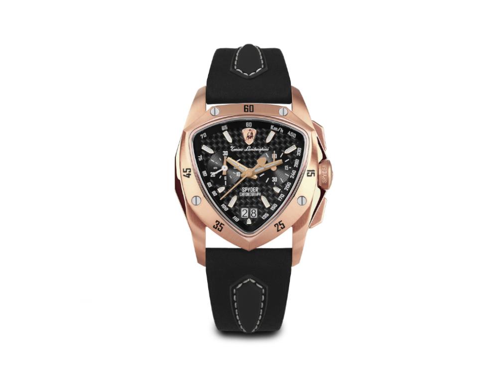 Tonino Lamborghini New Spyder Rose Gold Quartz Uhr, 43 mm, Chrono, TLF-A13-8