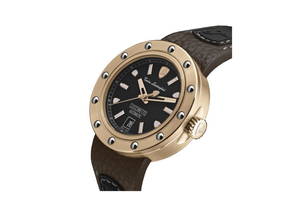 Tonino Lamborghini Cuscinetto Rose Gold Automatik Uhr, Titan, 42 mm, TLF-T01-5