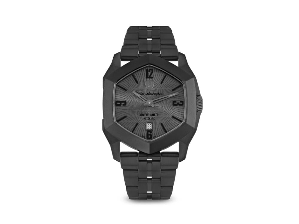 Tonino Lamborghini Novemillimetri Automatik Uhr, Titan, Grau, 43 mm, TLF-T08-1B