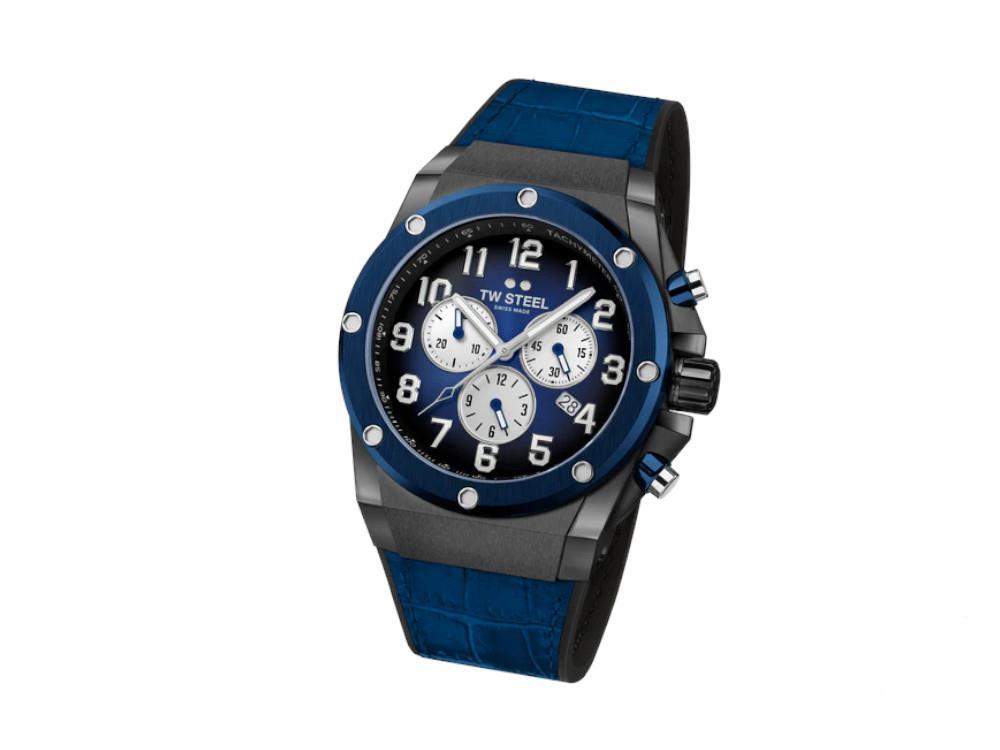 TW Steel Ace Genesis Quartz Uhr, Blau, 44 mm, Limitierte Edition, ACE134