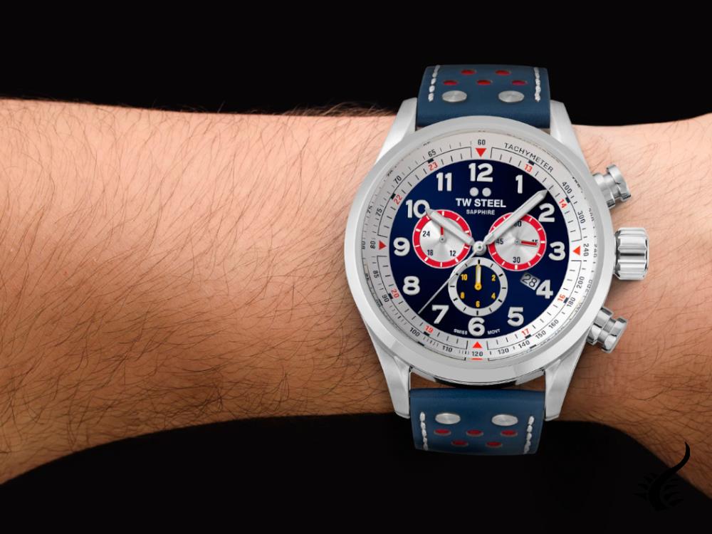 TW Steel Red Bull Ampol Racing Quartz Uhr, Blau, 48 mm, Lim. Edition, SVS310