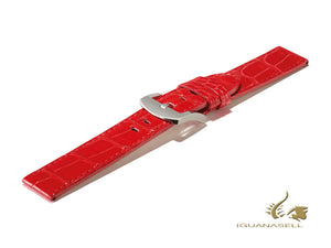 U-Boat Accesorios Armband, Alligator, Rot, 18 mm., Edelstahl, 7220