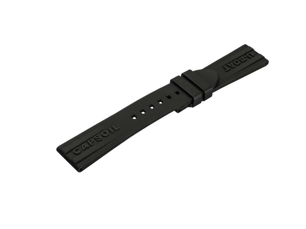 U-Boat Accesorios Armband Capsoil, Kautschuk, Schwarz, 22/20mm., 3001/Z