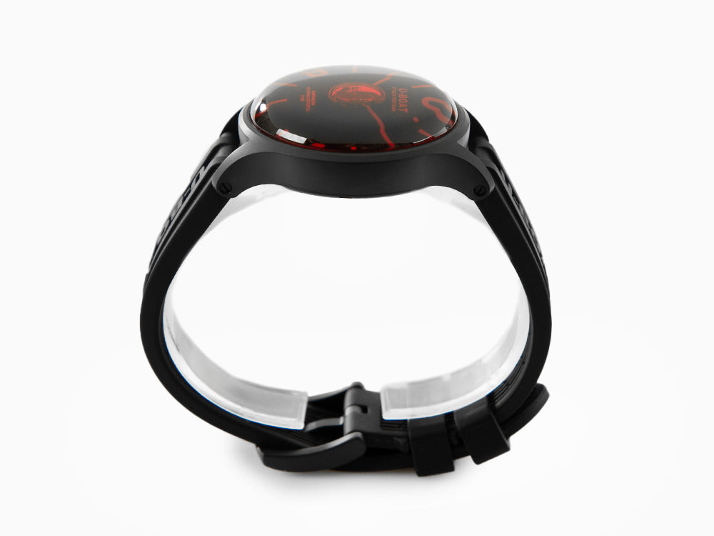 U-Boat Capsoil Darkmoon Soleil Quartz Uhr, PVD, 40 mm, Rot, 9306