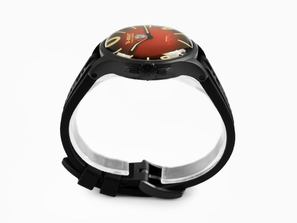 U-Boat Capsoil Darkmoon Soleil Quartz Uhr, IPB, 40 mm, Rot, 9501