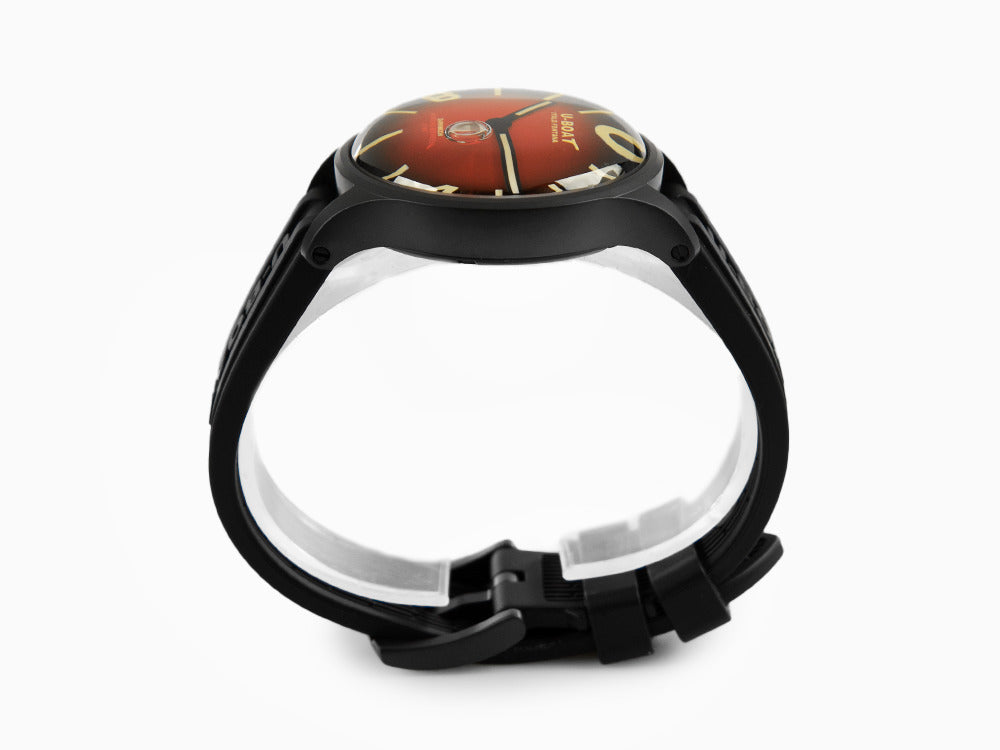 U-Boat Capsoil Darkmoon Soleil Quartz Uhr, IPB, 40 mm, Rot, 9501