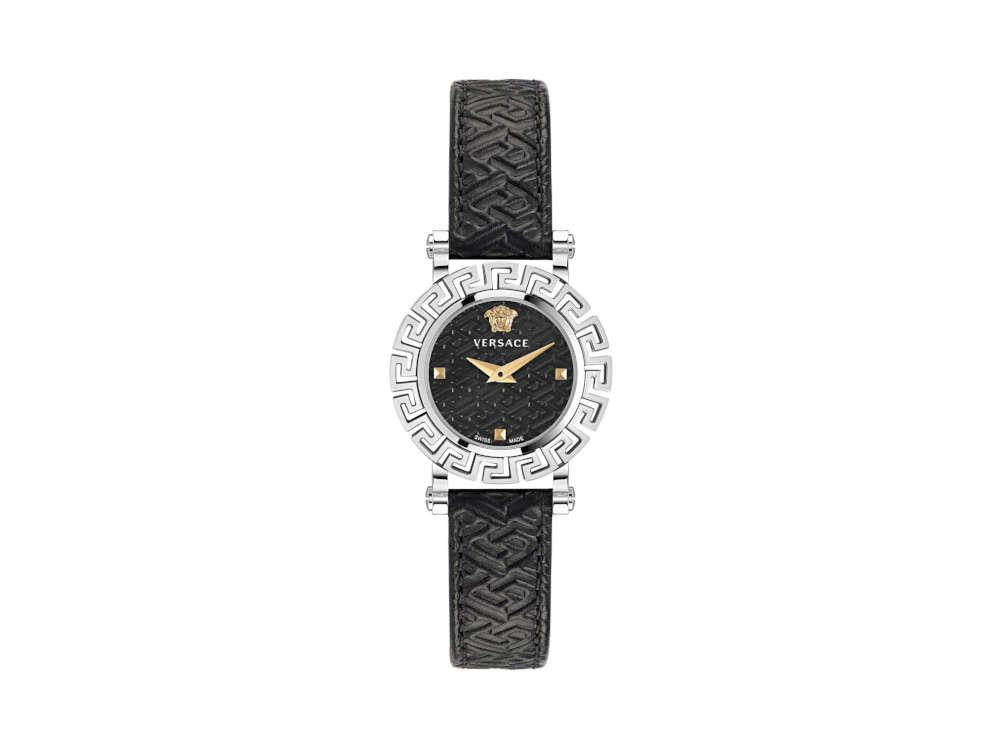 Versace Greca Glam Quartz Uhr, Schwarz, 30 mm, Shapir-Glas, VE2Q00122