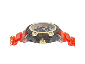 Versace Icon Active Indiglo Quartz Uhr, Polycarbonat, Schwarz, 43 mm, VE6E00223