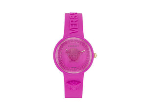 Versace Medusa Pop Quartz Uhr, Silikone, Rose, 39 mm, Shapir-Glas, VE6G00323