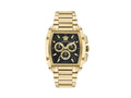Versace Dominus Quartz Uhr, PVD Gold, Schwarz, 42 x 49.50 mm, VE6H00523