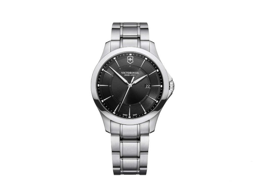 Victorinox Alliance Gent Quartz Uhr, Edelstahl, Schwarz, 40 mm, V241909