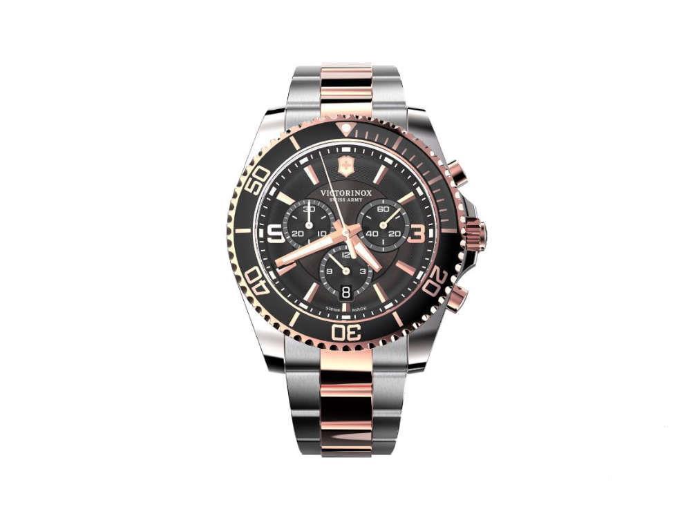 Victorinox Maverick Chronograph Quartz Uhr, Schwarz, 43 mm, V241952