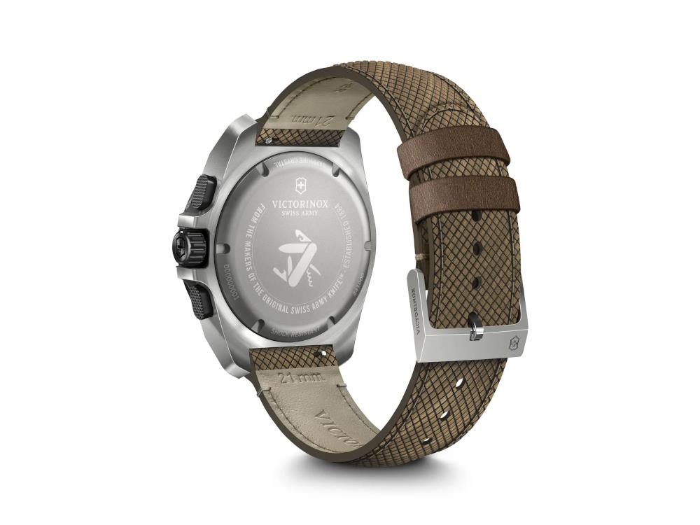 Victorinox I.N.O.X. Chrono Quartz Uhr, Titan, Schwarz, 43 mm, V241988.1