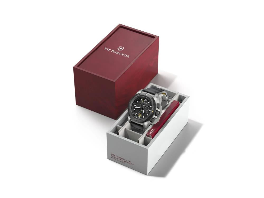 Victorinox I.N.O.X. Quartz Uhr, Titan, Schwarz, 43 mm, Chronograph, V242011