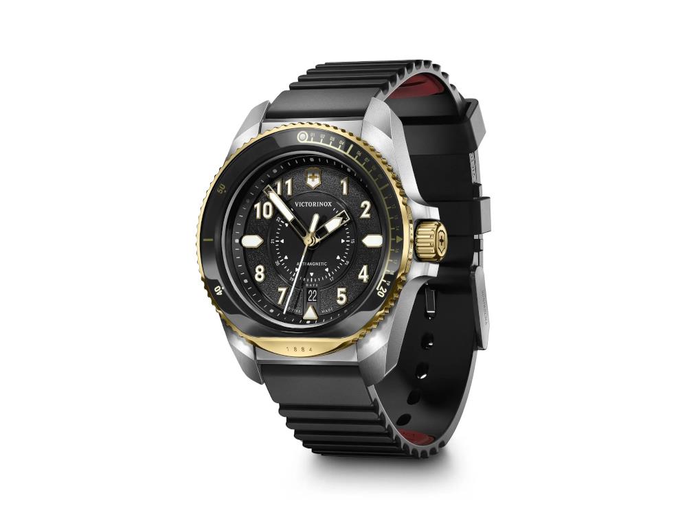 Victorinox Journey 1884 Quartz Uhr, Schwarz, 43 mm, PVD, V242014