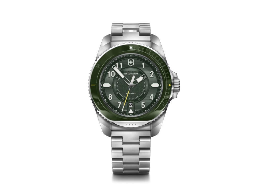 Victorinox Journey 1884 Automatik Uhr, Grün, 43 mm, 20 atm, Shapir-Glas V242015