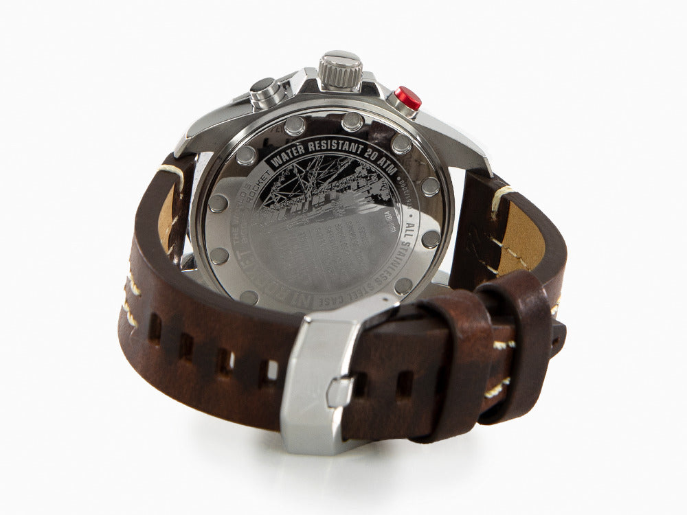 Vostok Europe Rocket N-1 Quartz Uhr, Schwarz, 46 mm, Chronograph, 6S21-225A618
