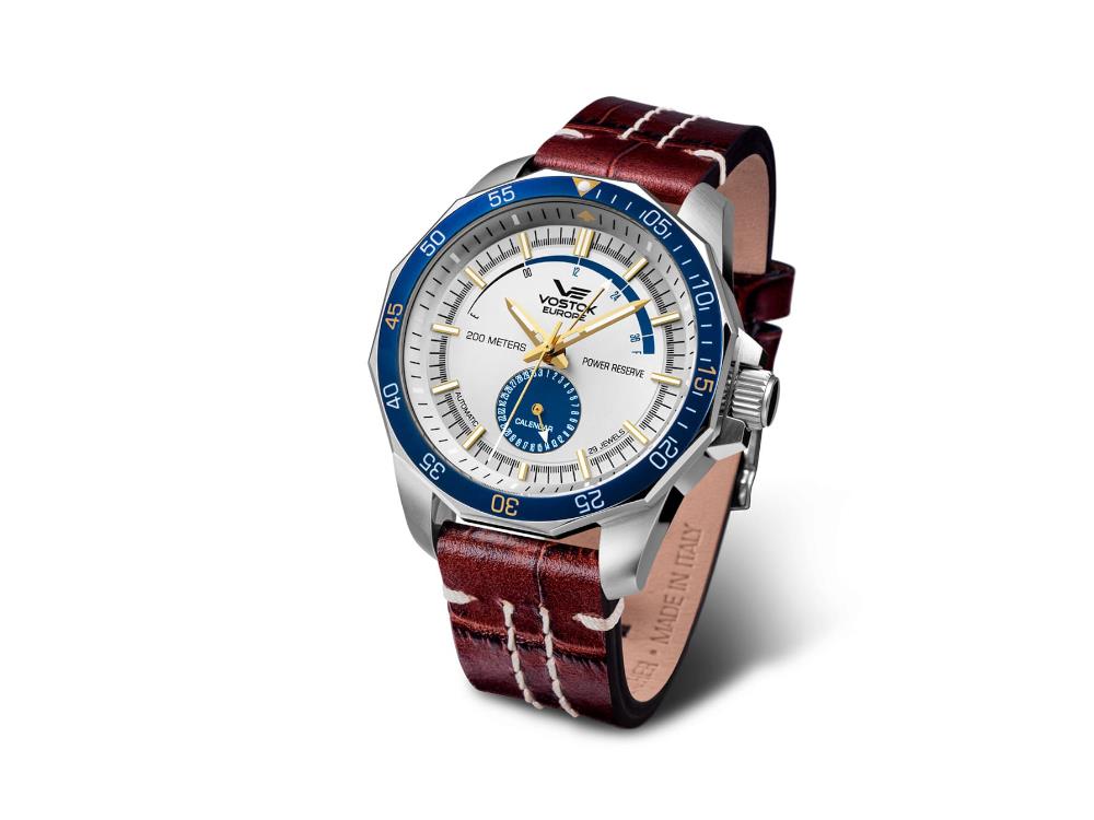 Vostok Europe Rocket N-1 Automatik Uhr, Weiss, 46 mm, NE57-225A562-L-BR