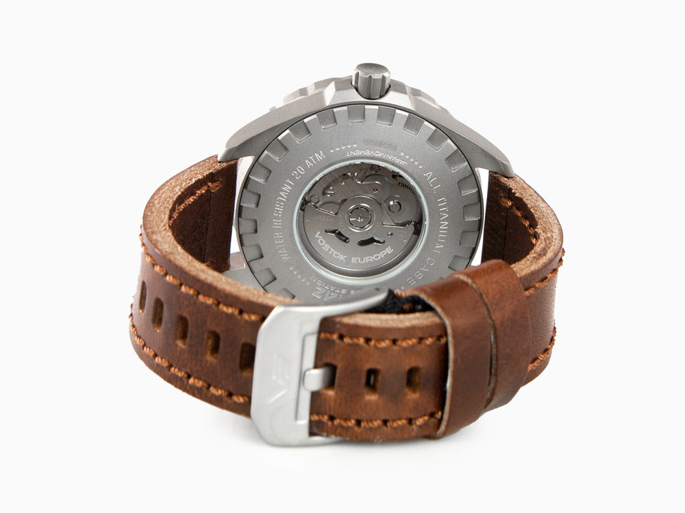 Vostok Europe Almaz Automatik Uhr, Titan, Grau, 47 mm, NH35A-320H263