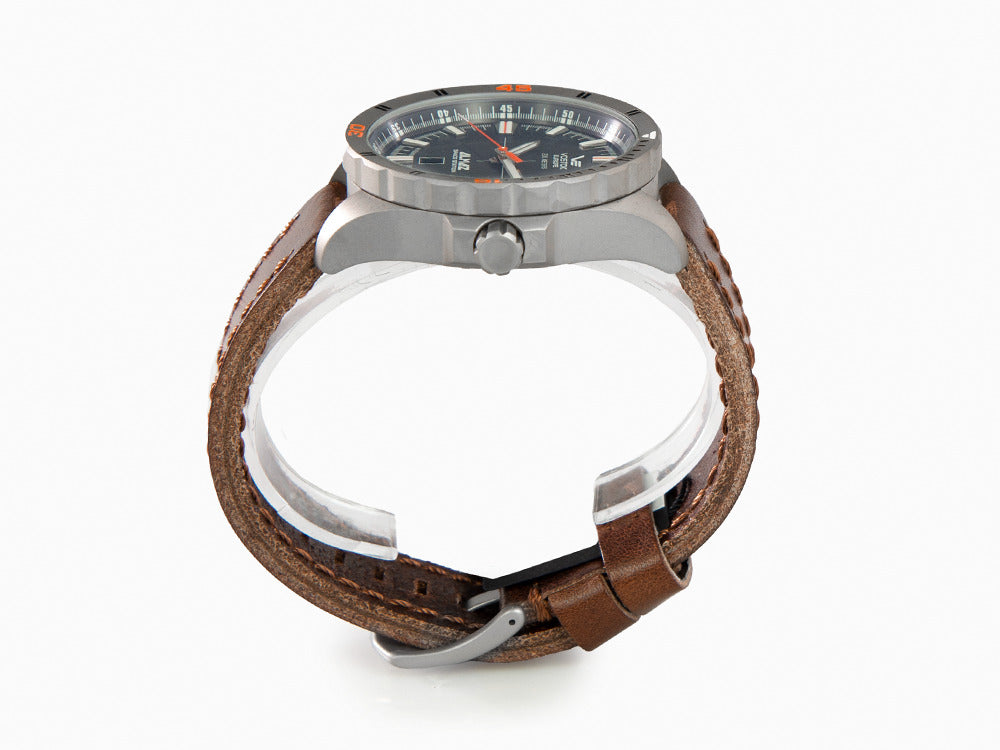 Vostok Europe Almaz Automatik Uhr, Titan, Grau, 47 mm, NH35A-320H263