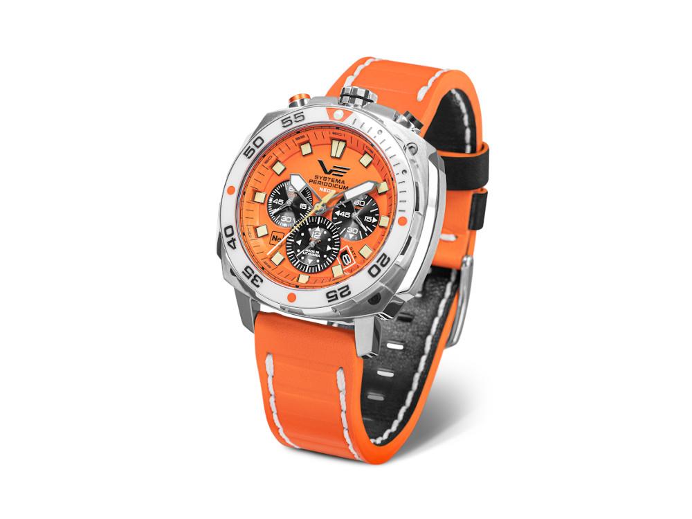 Vostok Europe Systema Periodicum Neon Quartz Uhr, Orange, LE, VK67-650A723-L-OR