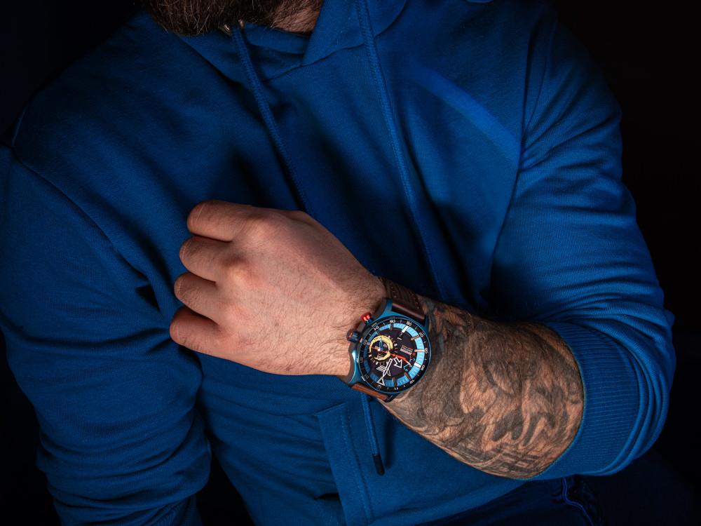 Vostok Europe Expedition North Pole Polar Ice Quartz Uhr, Blau, VS57-595D736