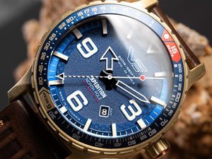 Vostok Europe Expedition North Pole Polar Sun Automatik Uhr, Blau, YN55-597B730