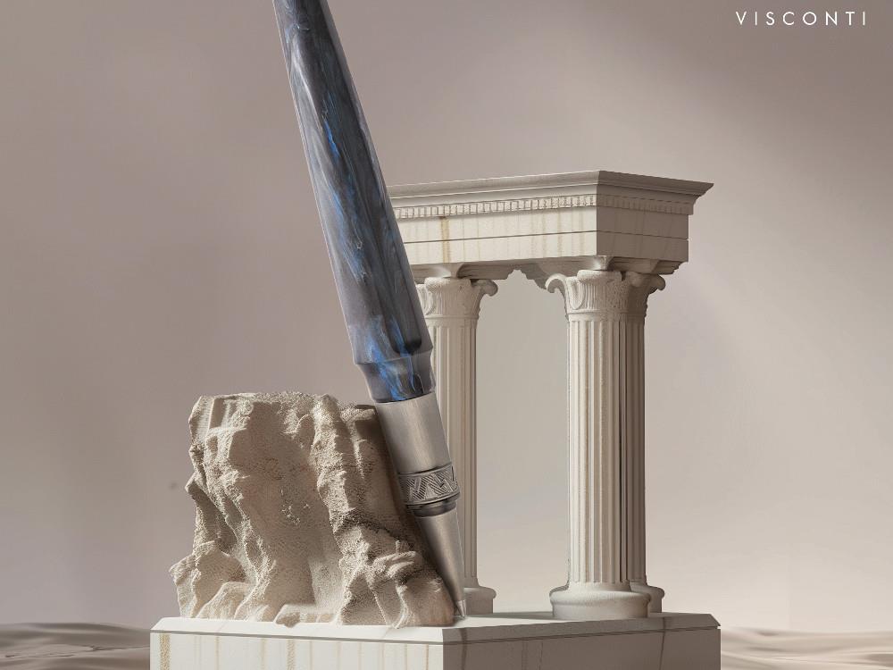 Visconti Mirage Mythos Poseidon Roller, Acryl-Edelharz, Blau KP07-16-RB