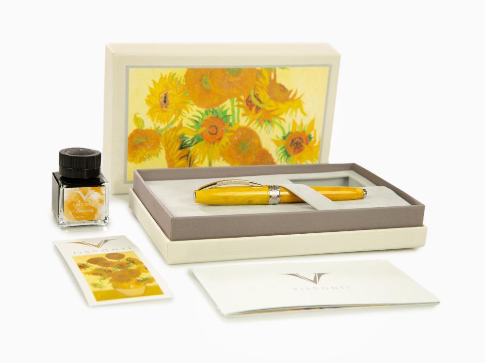 Visconti Van Gogh Sunflowers Füllfederhalter, Acryl-Edelharz, KP12-05-FP
