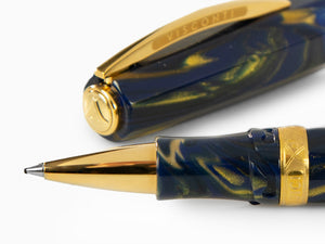 Visconti Medici Golden Blue Roller, Blau, Palladium gebadet in Gold, KP17-05-RB