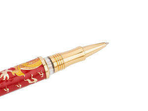Visconti Year of the Dragon Roller, Silber, Rot, Limitierte Edition, KP48-01-RB