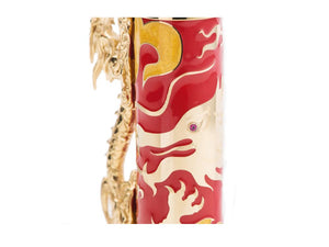 Visconti Year of the Dragon Roller, Silber, Rot, Limitierte Edition, KP48-01-RB