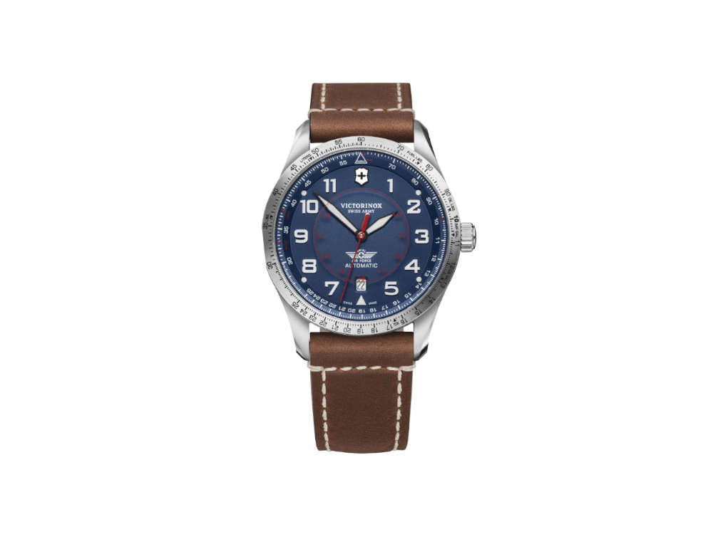 Victorinox Airboss Mechanical Automatik Uhr, Blau, 42 mm, 10 atm,  V241887