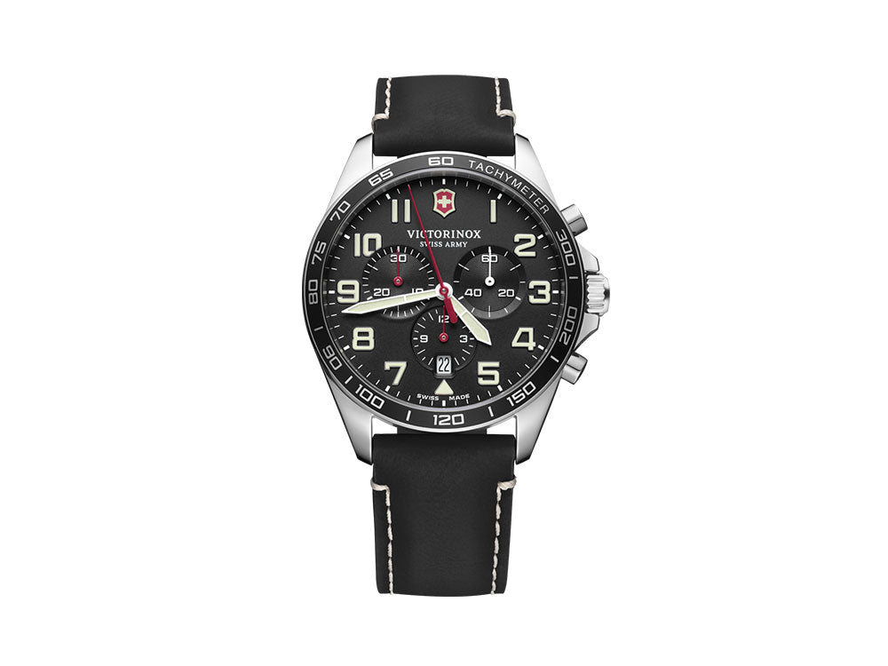 Victorinox Fieldforce Quartz Uhr Schwarz 42 mm Chronograph V241852