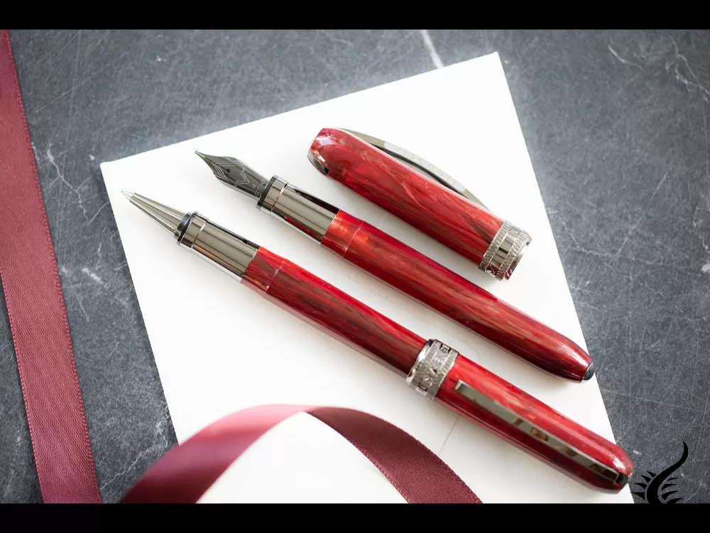 Visconti Rembrandt-S Bordeaux Füllfederhalter, Edelharz, KP10-25-FP