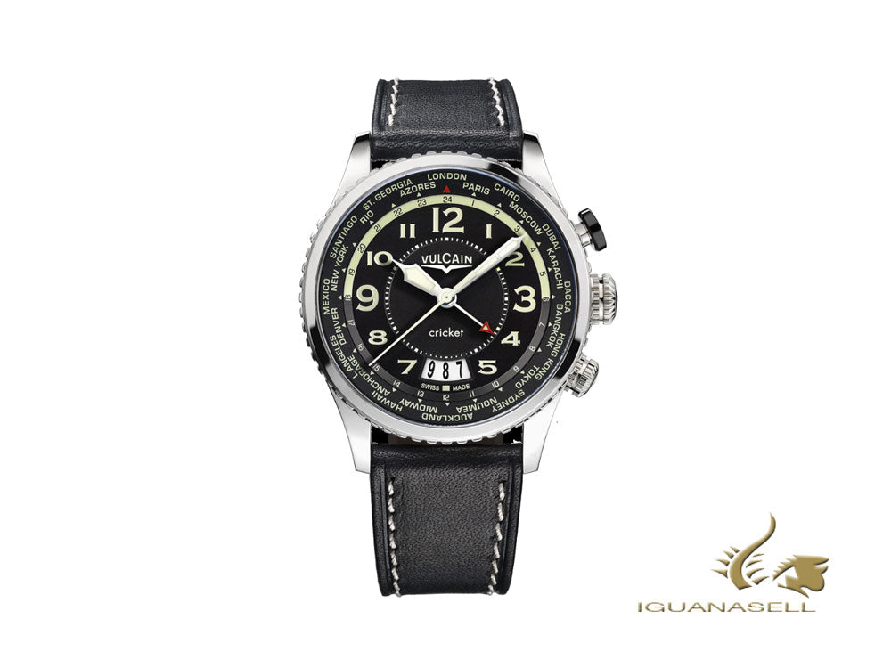 Vulcain Aviator Instrument Cricket Manual Uhr, V-11, 42 mm, 110163A07.BFC102