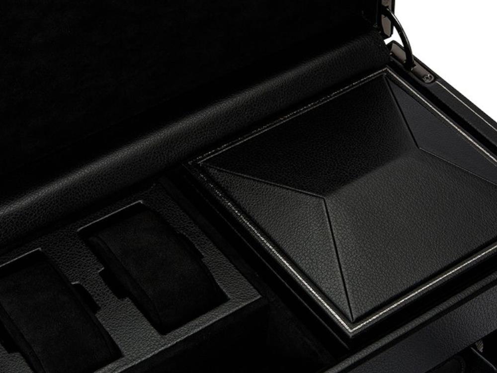 WOLF British Racing Uhrenbeweger 2 Uhren, Schwarz, 792202