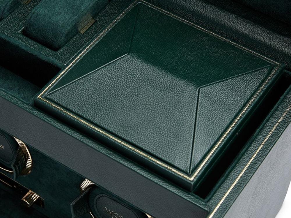 WOLF British Racing Uhrenbeweger 2 Uhren, Grün, 792241