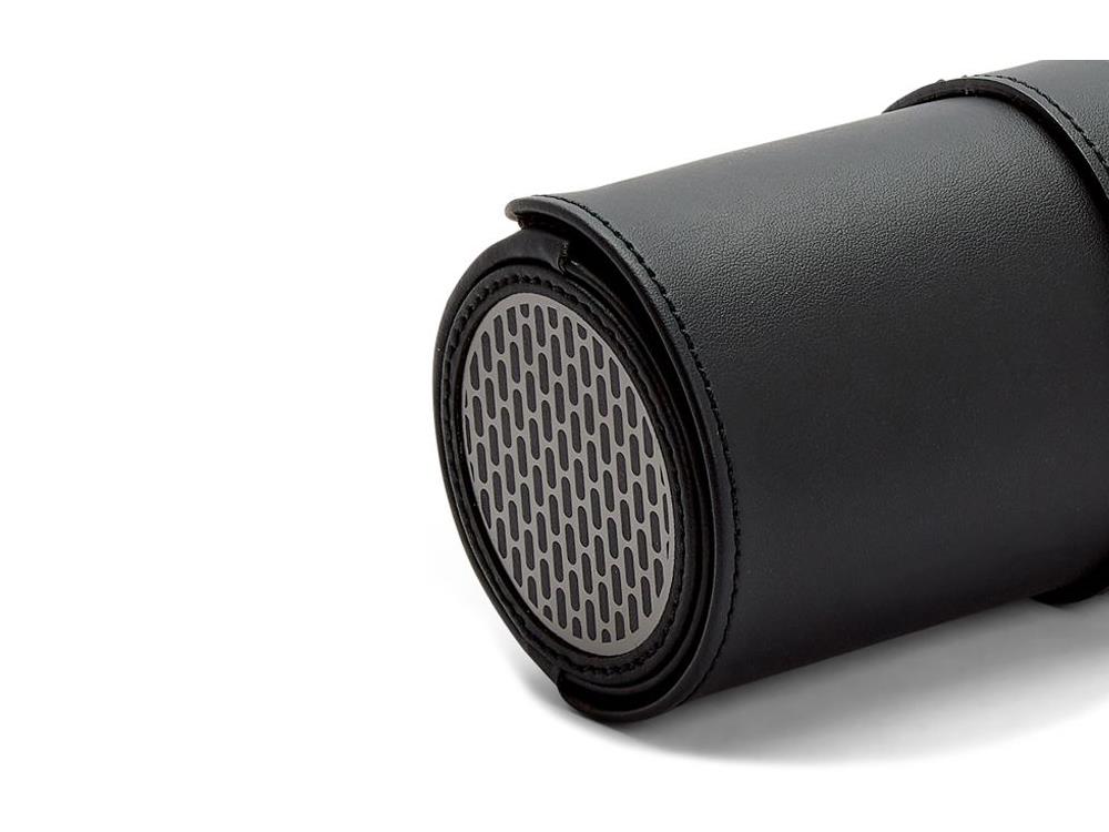 WOLF Axis Uhrenrolle, 3 Uhren, Schwarz, Leder, 488403