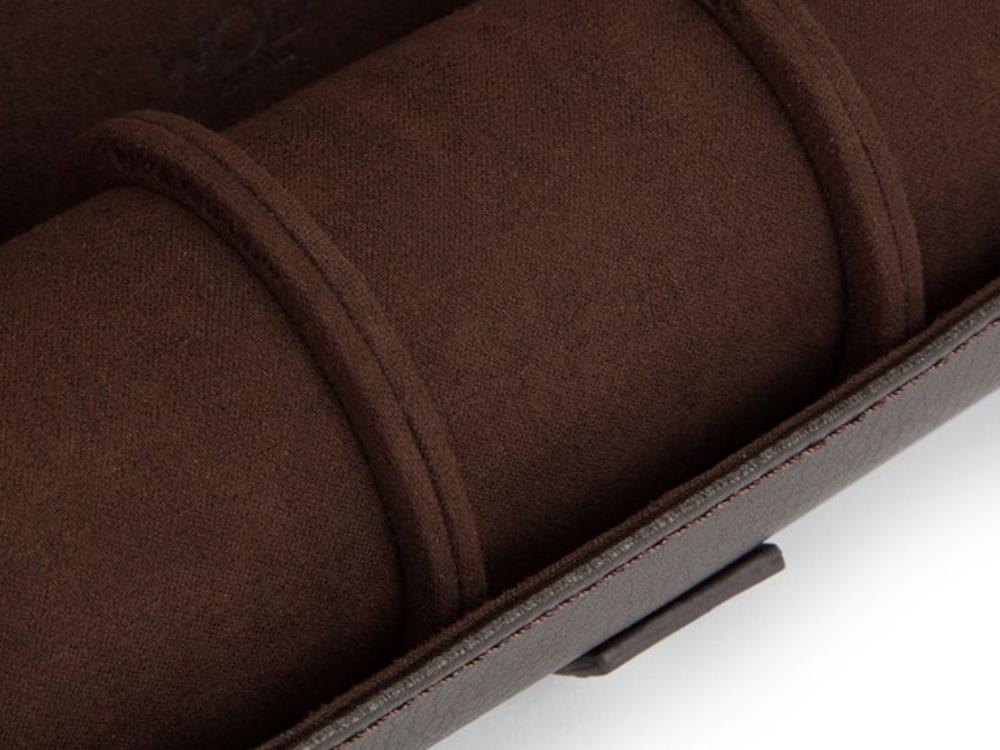 WOLF Blake Uhrenrolle, 3 Uhren, Braun, Leder, 305006