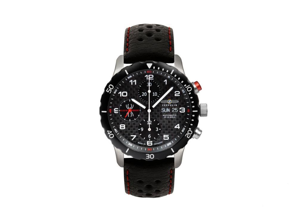 Zeppelin Night Cruise Alain Rober Automatik Uhr, LE, Schwarz, 42 mm, 7216-2