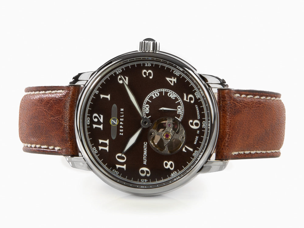 Zeppelin LZ 127 Graf Zeppelin Automatik Uhr, Braun, 40 mm, 7666-4
