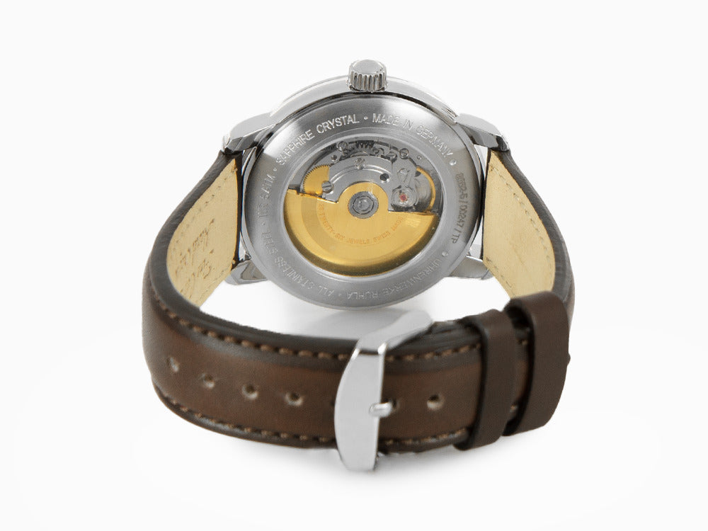 Zeppelin Captain Line Automatik Uhr, Beige, 41 mm, Tag, Lederband, 8652-5